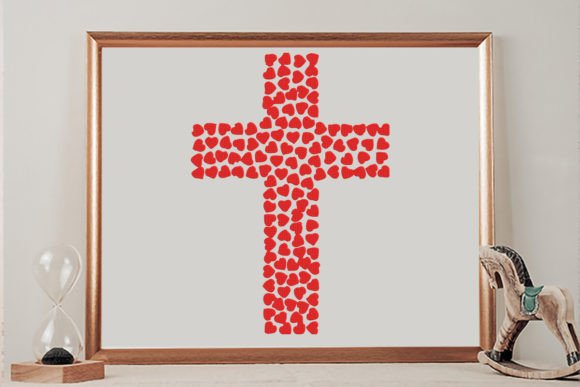 Christian Cross Made of Hearts Review