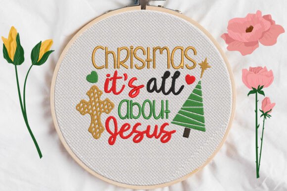 Christmas It’s All About Jesus Embroidery Review